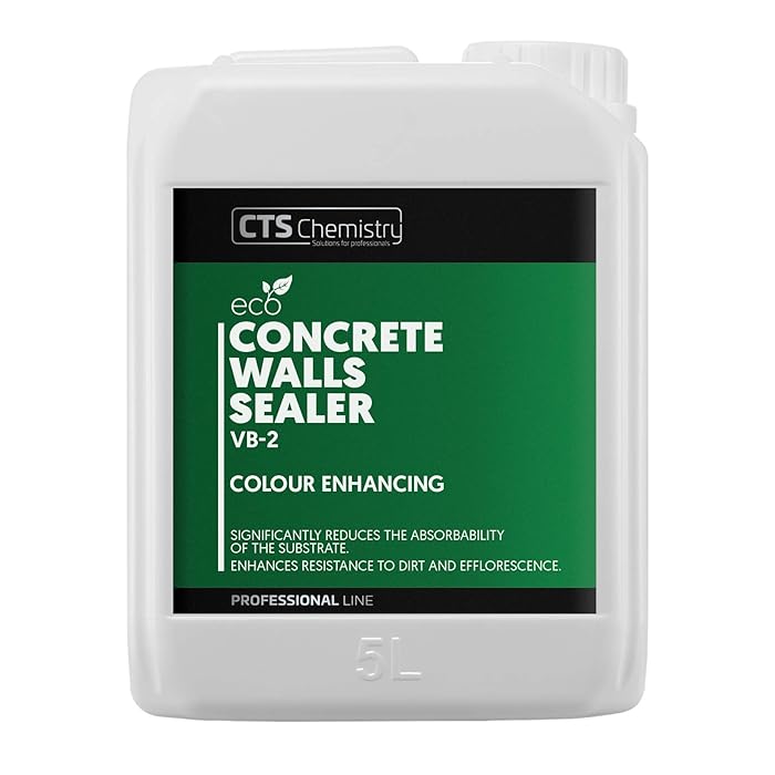 Buy Concrete Walls Sealer VB2 5L, Colour Enhancing, Wet Concrete Effect, Enhances Resistance to