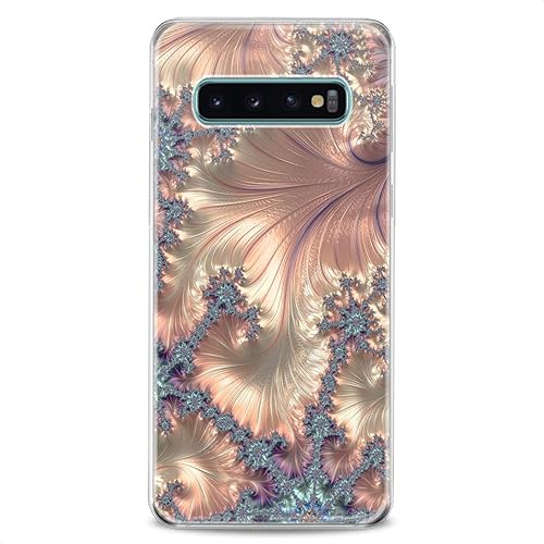 Miniatura 5 de Cavka Funda compatible con Samsung S24 S23 S22 Plus S21 FE Ultra S20+ S10 Note 20 S10e S9 Cute Art Fractals Golden Clear Phone Awesome Pattern
