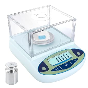 High Precision Digital Lab Scale 500g 0.001g Analytical Balance with Windshield and Automatic Zero Tracking for Laboratory and Pharmacy Use