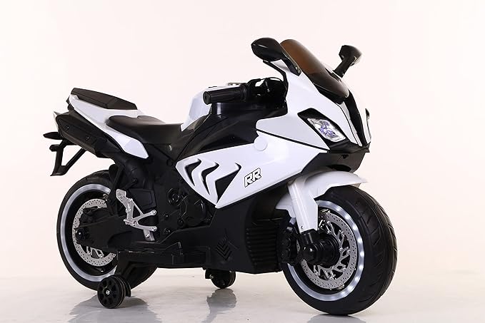 Toy House S1000RR Superbike with Rechargeable Battery Operated Ride-On for Kids(3 to 8YRS), White