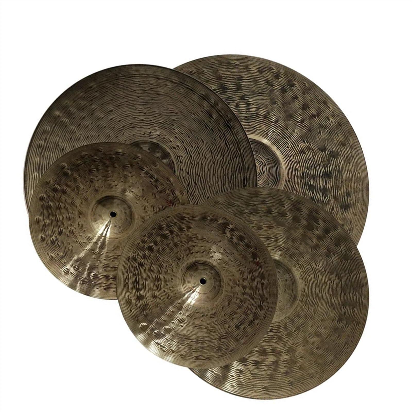 Zestaw Talerzy Do Instrumentów Perkusyjnych 14" Hi-Hat/16" Crash/18" Crash/20" Ride Z Torbą Do Przenoszenia Akcesoria perkusyjne