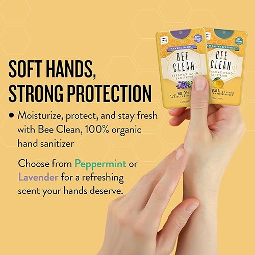 Miniatura 6 de Organic Beeswax Hand Sanitizer Spray - 4-Pack (Lavender Oil), Travel Size Mist Spray with Organic Ethyl Alcohol, Moisturizing and Refreshing with