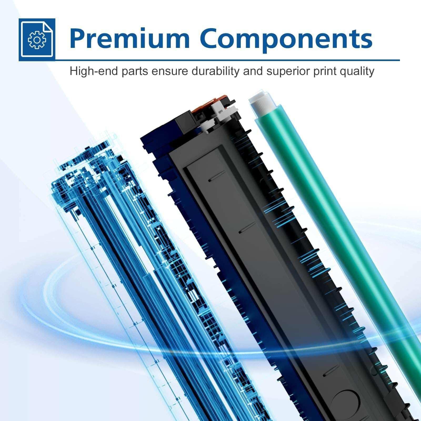 415A Mit Chip für Kompatibel HP 415A 415X Color LaserJet Pro MFP M479fdw | 4-Pack W2030A W2031A W2032A W2033A für MFP M479dw M479fnw M479fdn M454dn M454dw Schwarz Cyan Gelb Magenta