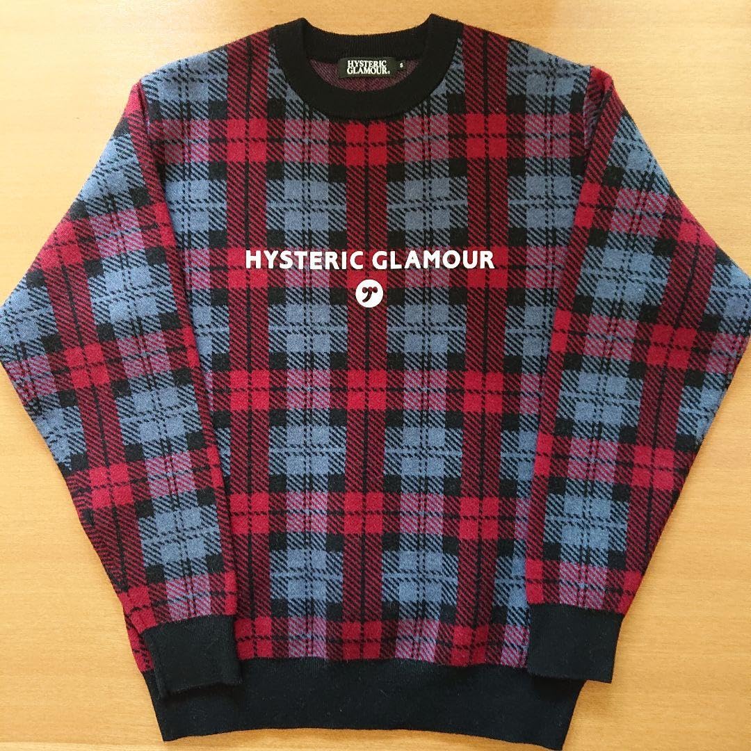 HYSTERIC GLAMOUR チェック柄 クロップドニット HYSTERIC GLAMOUR チェック柄 クロップドニット HYSTERIC GLAMOUR