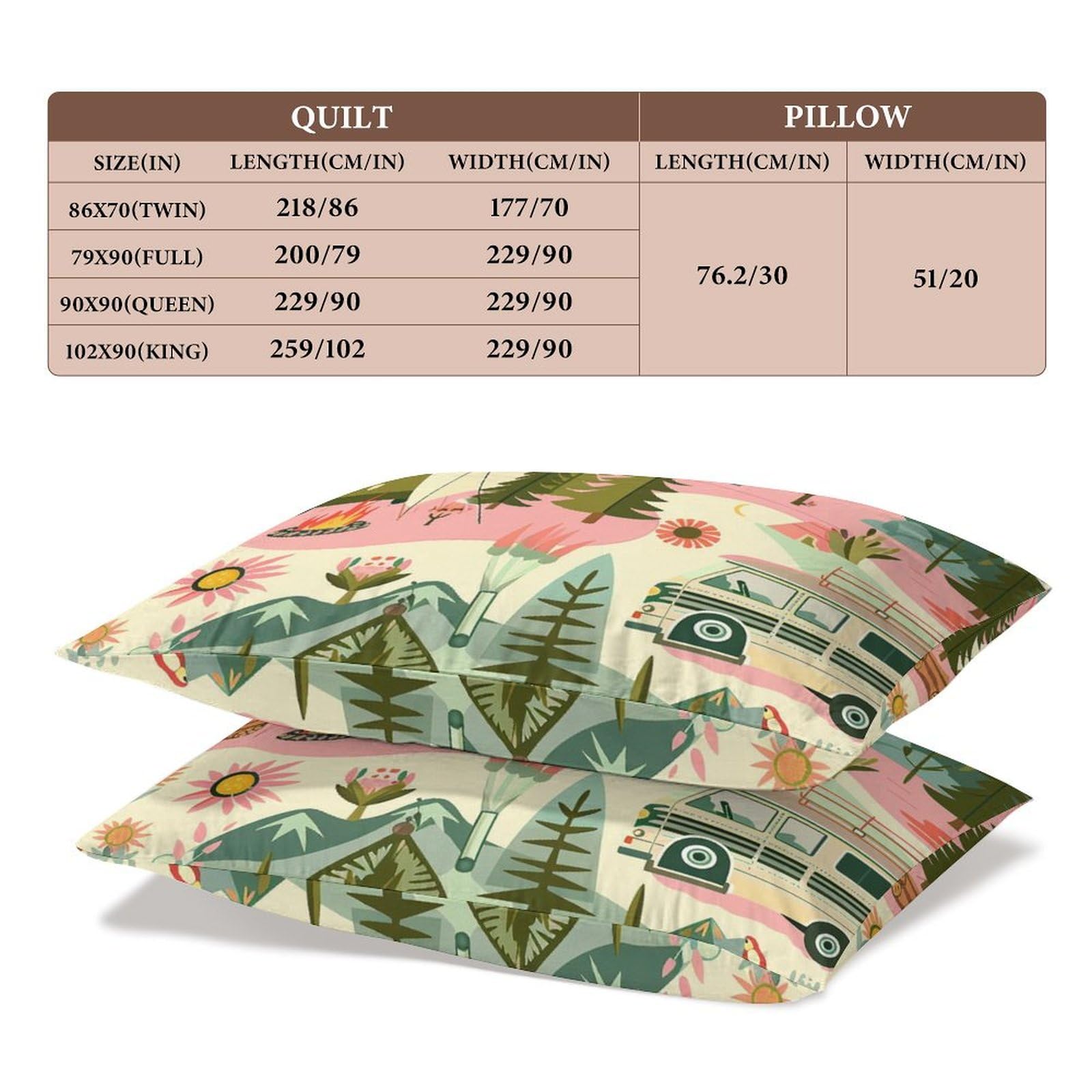 Delerain Comforter Cover Set Twin Size, Camping Raccoon 3-Piece Bedding Set for Boys Girls Teens Modern Soft Microfiber Bedroom Set Room Decor, 1 Duvet Cover + 2 Pillowcases