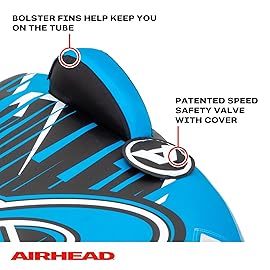 Airhead G-Force 2, 1-2 Rider Towable Tube for Boating