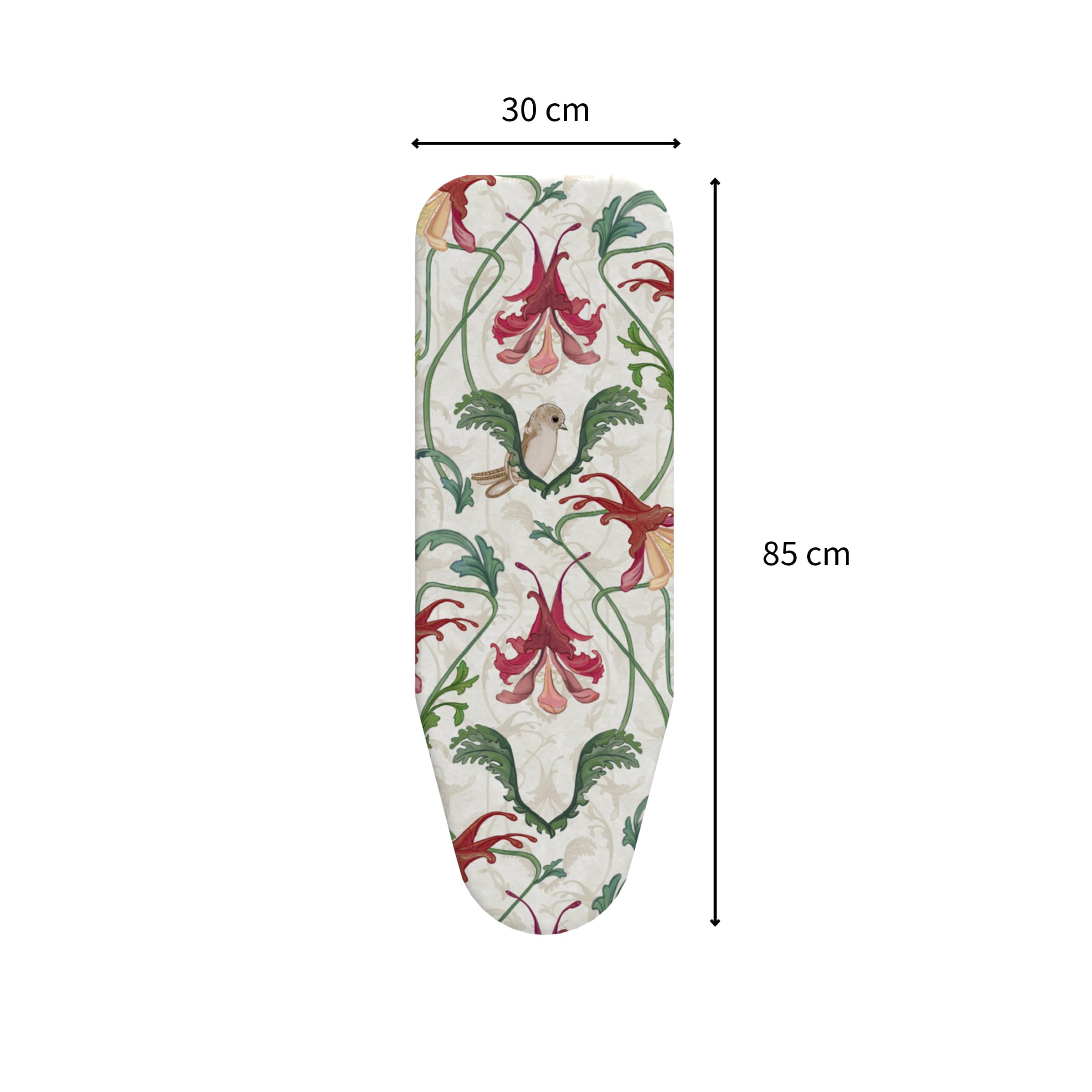 Planche à Repasser Tempo Blanc – Design Compact et Pliable – Surface 85 x 30 cm – Crochet de Rangement – Housse Coton Oeko-Tex – Hauteur 88 cm – Garantie 5 Ans