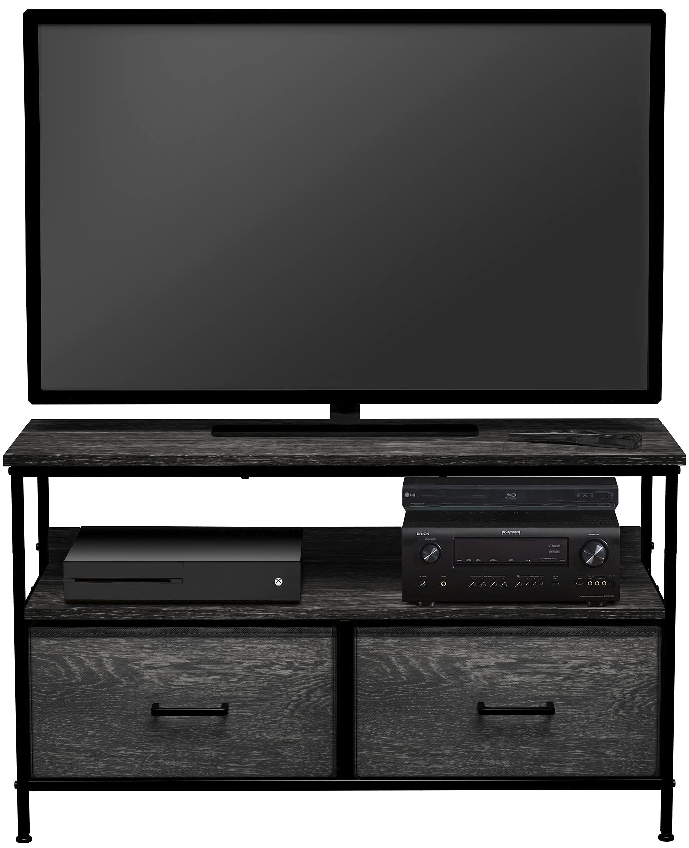 Sorbus TV Stand Dresser with 2 Drawers Television Riser Chest with