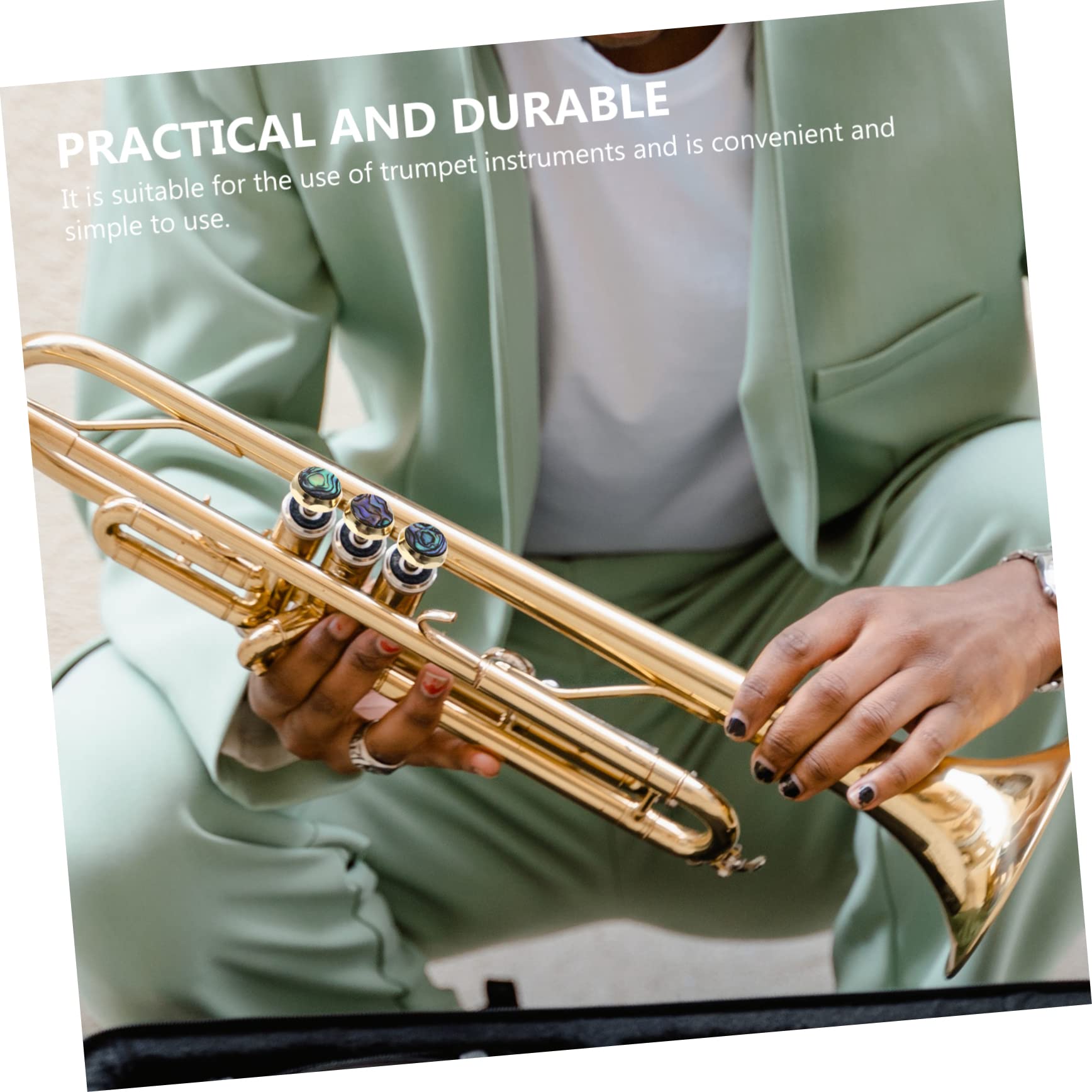 TOYANDONA 3pièces Boutons De Trompette Accessoires Pratiques Pour Instruments à Vent Design Élégant Et Parfaits Pour Musiciens