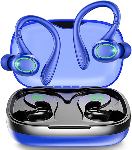 Auriculares inalámbricos, reproducción de 60 horas, auriculares Bluetooth 5.3, auriculares inalámbricos con cancelación de ruido con pantalla de