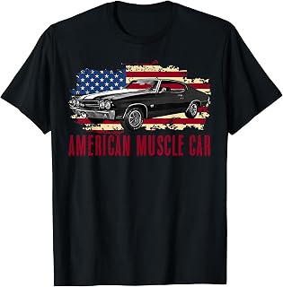 American Muscle Car Men Women Adults Teens Kids Boys Girls T-Shirt