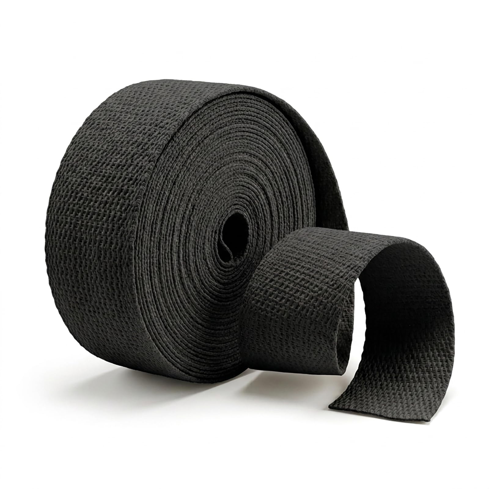 Josojoou Webbing Strap For Bags 5.4yard Weave Tape Ribbon(Black)