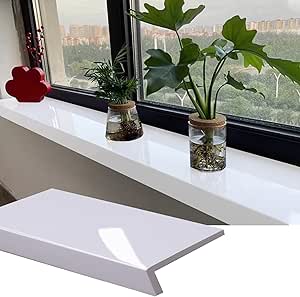 Amazon.com: ZIMGOD Window Sill Cover Pure White Windowsill Ledge ...