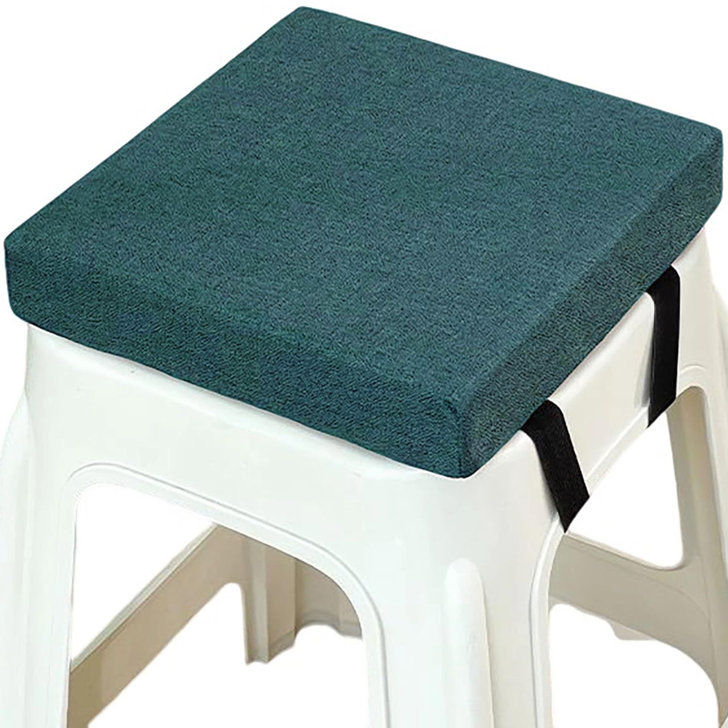 Square Bar Stool Seat Cushions with Ties Anti-Slip Chair Cushions 25x25/40x40/30x30cm Memory Foam Chair Pad with Washable Cover for Outdoor,Indoor,Garden,Dining,Kitchen,Bar Chairs(A15,30x30x5cm) — image 1