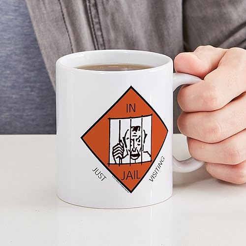 Miniatura 6 de CafePress Monopoly In Jail - Taza de café de cerámica, taza de té, 11 onzas
