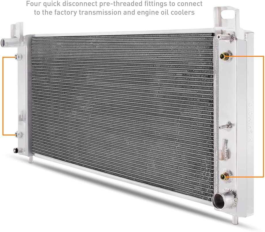 Mishimoto MMB-GMT-001 Radiator & Intercooler Essentials Bundle, Compatible with Chevrolet Silverado, 1999-2006
