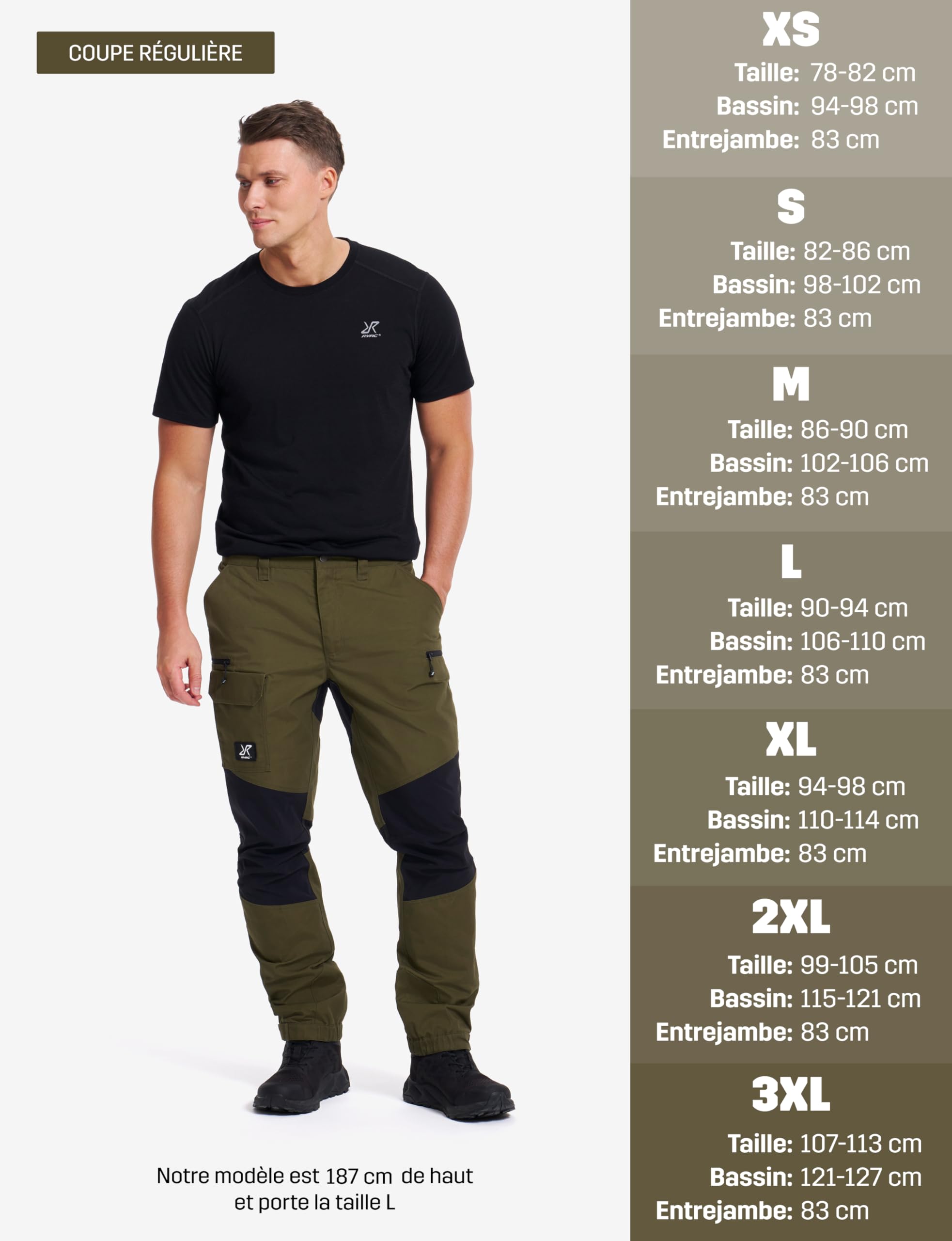 RevolutionRace Nordwand Pantalon de Randonnée pour Homme, Pantalon pour la Randonnée et de Nombreuses Activités de Plein air. Pantalon de Trekking et Travail Robuste et Durable