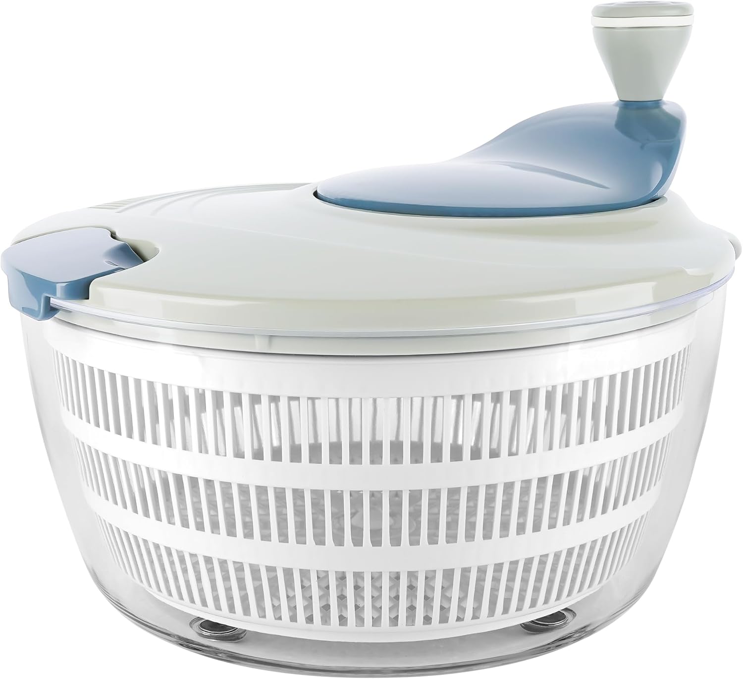 Salad Spinner, 4.3 Qt Lettuce Spinner with Double Drainage Holes, Locking Lid, BPA-Free & Non-Slip Base, Easy-Clean Vegetable & Fruit Dryer for Quick Meal Prep Salad Spinner, 4.3 Qt Lettuce Spinner with Double Drainage Holes, Locking Lid, BPA-Free & Non-Slip Base, Easy-Clean Vegetable & Fruit Dryer for Quick Meal Prep