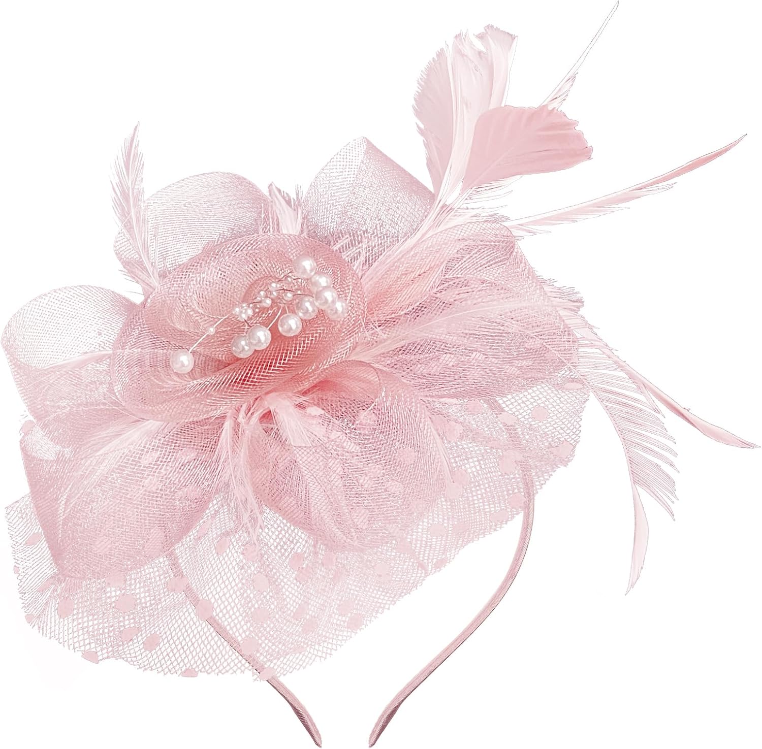 5Pcs Girls Tea Party Fascinators Hats Tea Party Headband and Lace Glove Set for Girls 1920s Party - Image 8