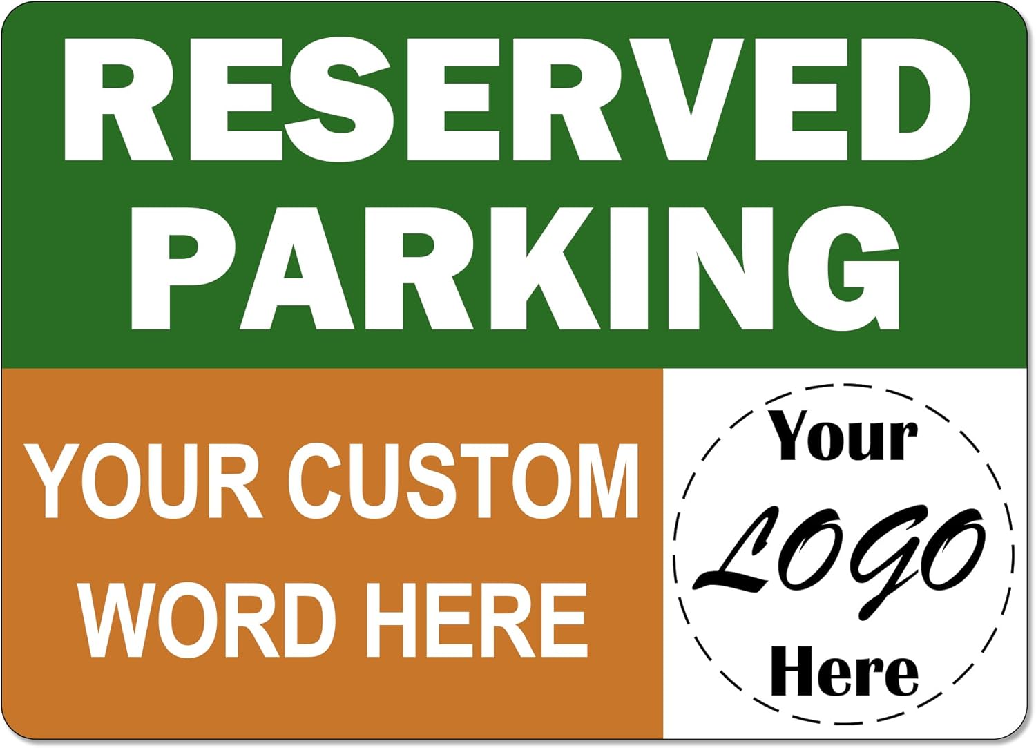 Custom Reserved Parking Sign for Outside, Metal Parking Only Sign Customize, Personalized for Business, Waterproof and Durable, Reflective Sheeting Optional(18x12 Inches, Warning style)