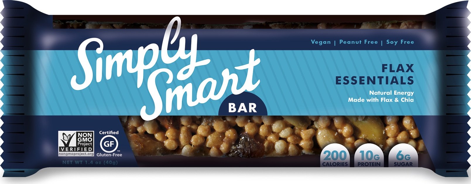 Simply Smart Bars, Flax Essentials, 1.4 Ounce (Pack of 12)