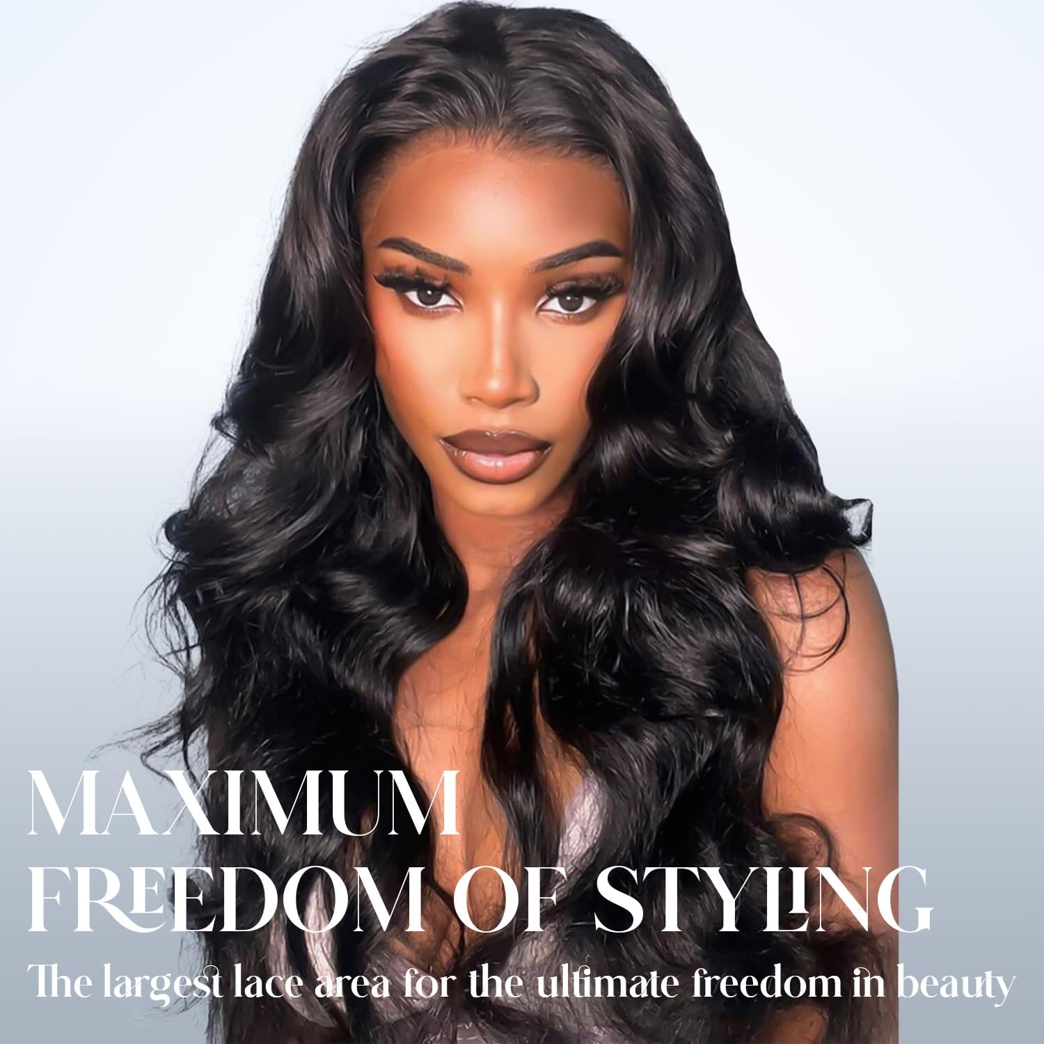 26 inch Body Wave Lace Front Wigs Human Hair 200% Density Pull Go 13x6 HD Transparent Glueless Human Hair Wig for Women Pre Plucked Pre Cut Bleached Knots with Baby Hair