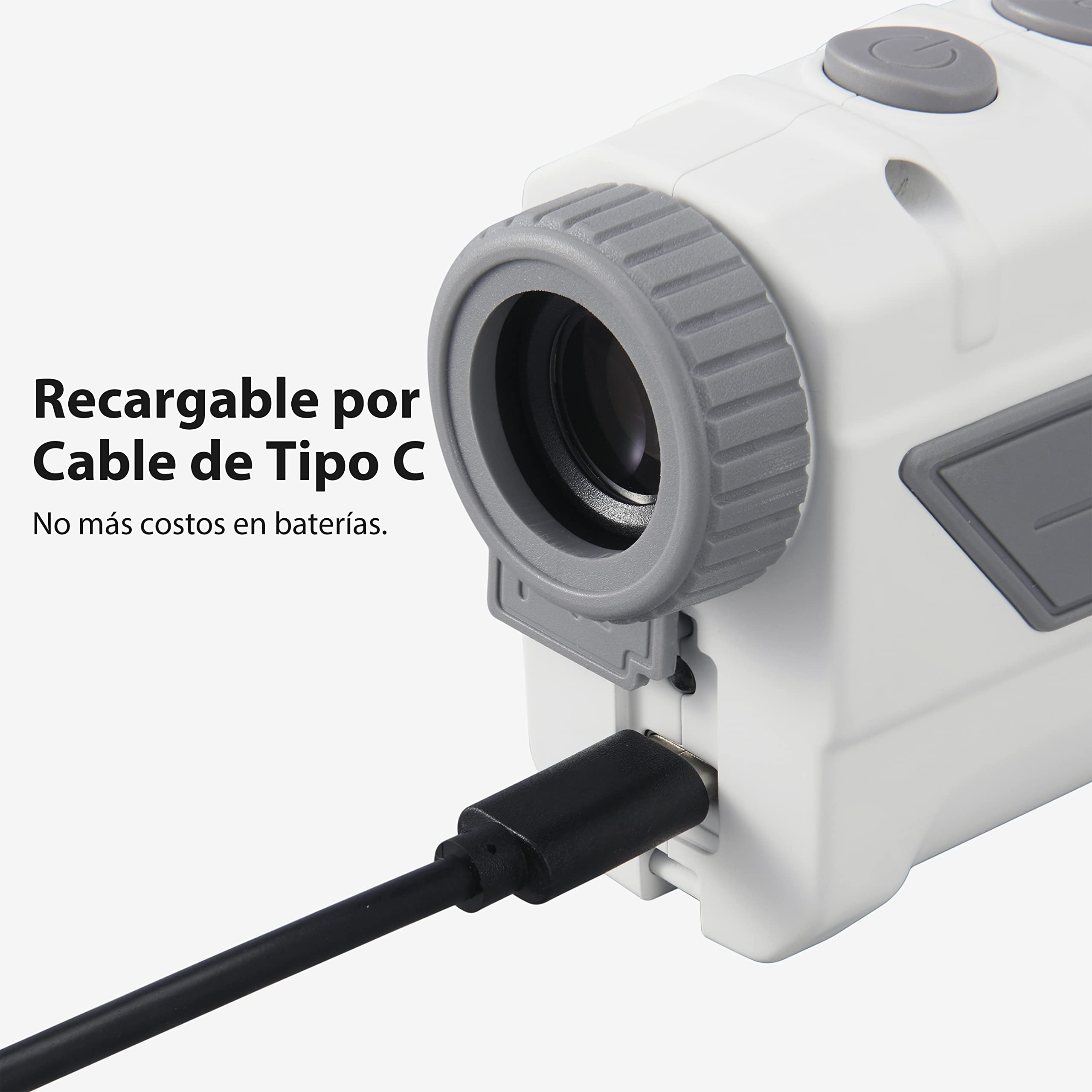 Gogogo Sport Vpro Telémetro Golf Caza 823 M/Yardas Imán, Recargable Medidor Laser Golf 3 Modos para Pendiente Off/ON y Vibración de Bloqueo de Bandera, Escaneo, Velocidad, Pantalla HD Precisión ±1yd