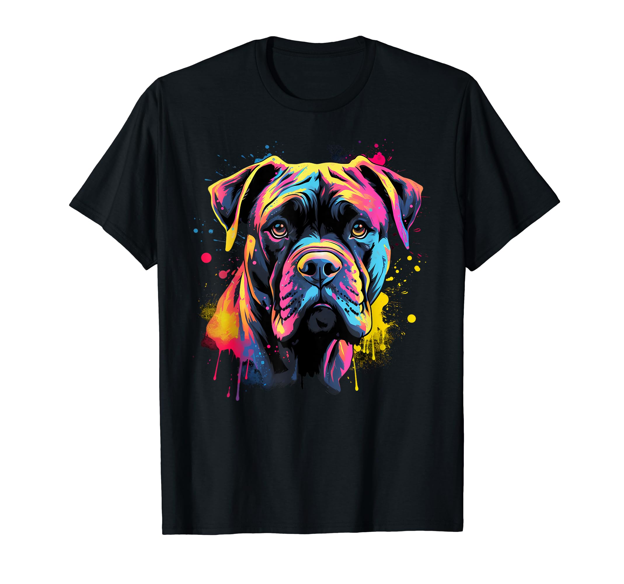Cute Cane Corso Dog on painted Cane Corso T-Shirt