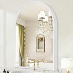 Arch Wall Mirror Black Bathroom Mirror Metal Frame Mirrors for Wall, Decoration Vanity Bedroom Entryway Living Room 30 * 40cm