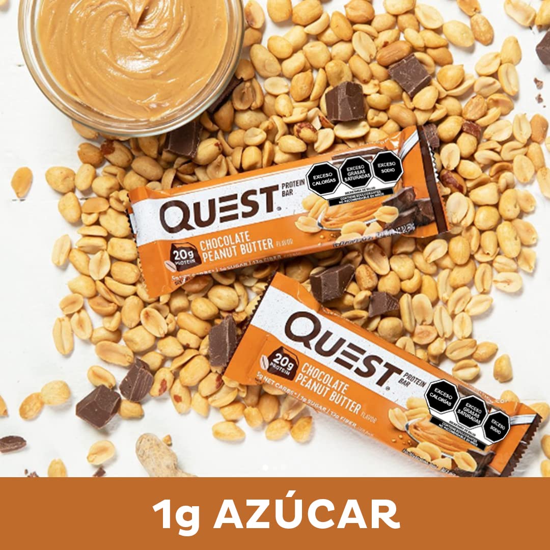 Quest Protein Bar, Chocolate Peanut Butter, 20g Protein, 12, 51 OFF