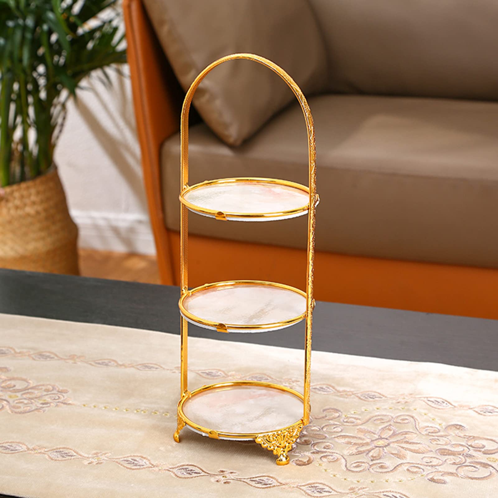 SePKUs Soporte para Tartas de Hierro Decorativo para Tartas, Bandeja Moderna para Tartas, vajilla para Eventos, Fiestas, Bodas, postres, Magdalenas, Plato para Tartas (Cuadrado de Dos Niveles)