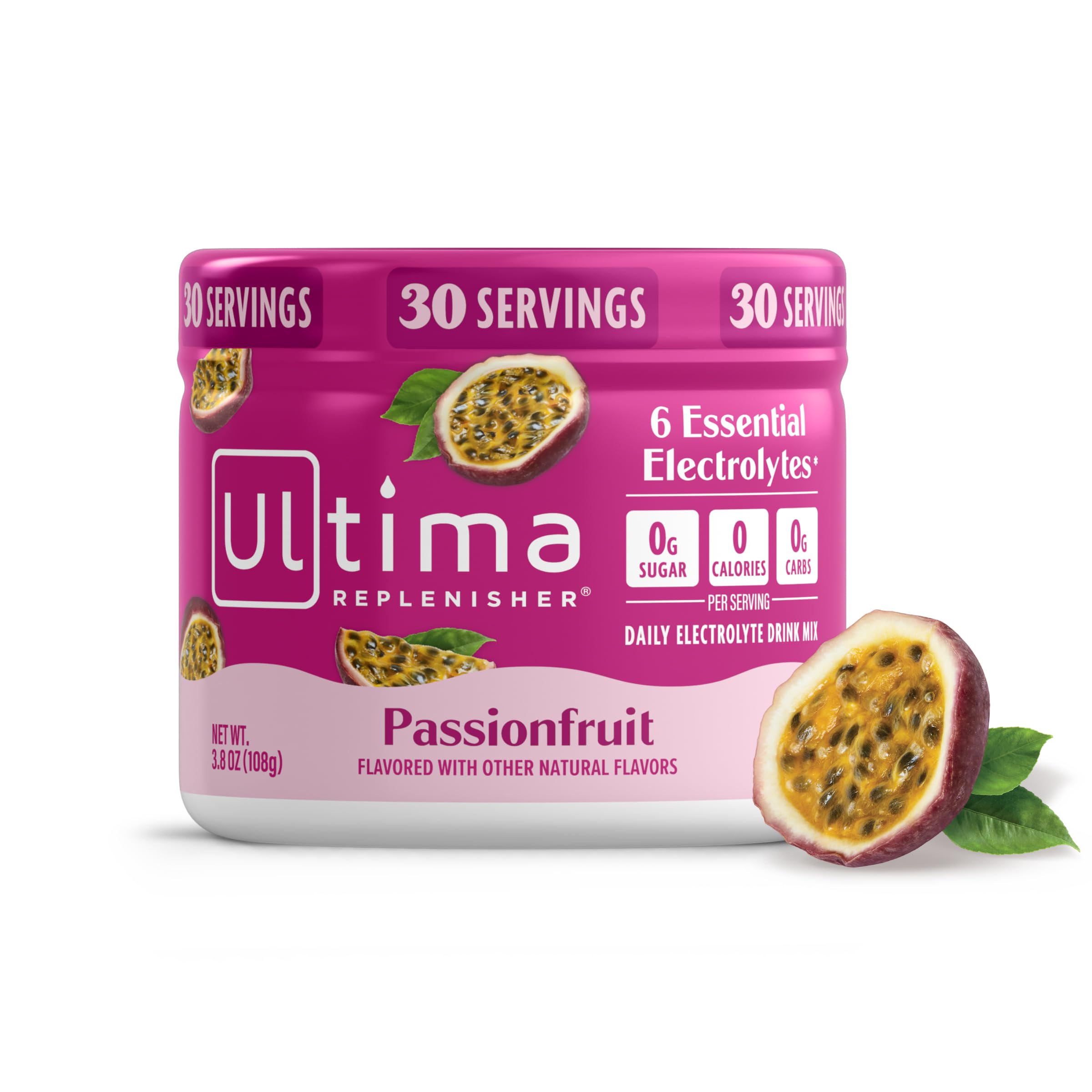 Ultima Replenisher Raspberry Electrolytes Powder, 30-Serving Canister — Amazon image 15