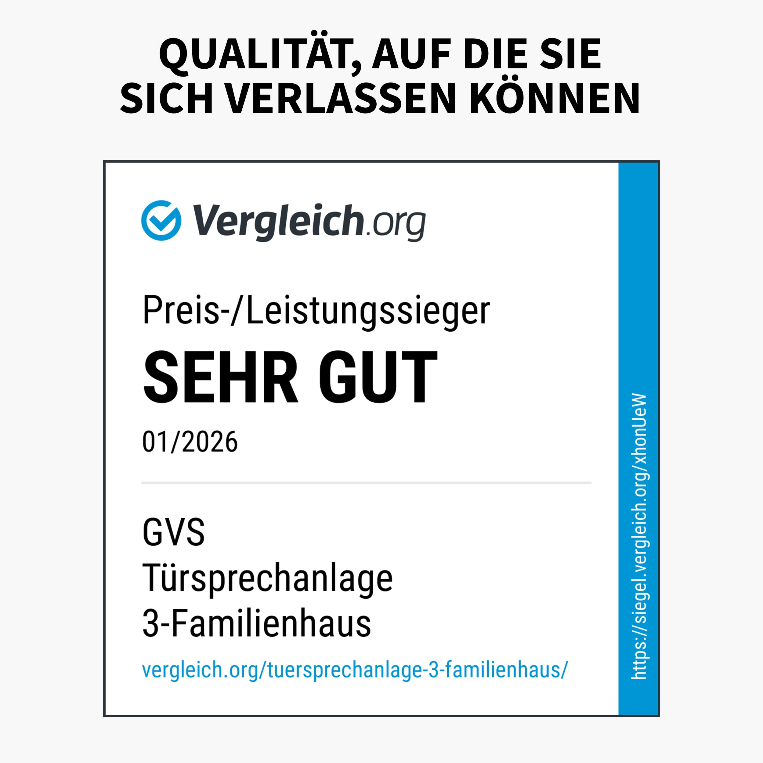 GVS - IP Video Türsprechanlage 3 Familienhaus mit Türöffner, HD Kamera, 3X 7 Zoll Monitor & App - Smarte Video Türklingel mit Kamera & Gegensprechanlage (AVS1291U)
