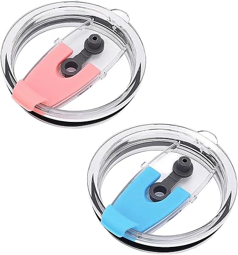 Miniatura 1 de PIVHWIR 2 tapas de vaso de repuesto, tapa de repuesto a prueba de derrames, resistente a salpicaduras, para taza de viaje, se adapta a diámetro