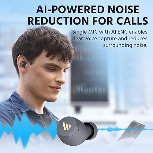 Miniatura 3 de Edifier X3 Lite Auriculares inalámbricos verdaderos, cancelación de ruido de llamada AI, Bluetooth 5.3, IP55 impermeable, control táctil, tiempo de