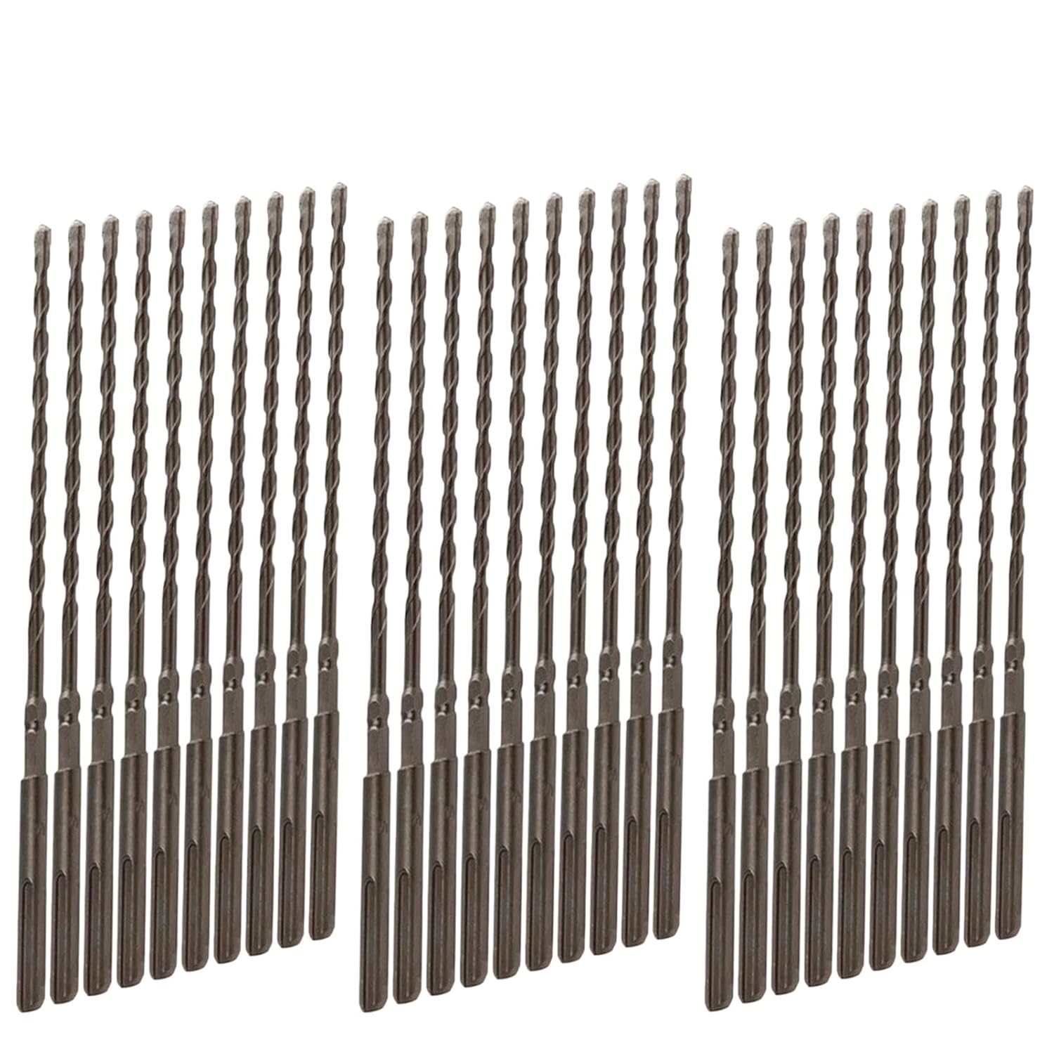 30PCS 3/16" X7" Hammer Drill SDS+ Masonry Concrete Drill Bits