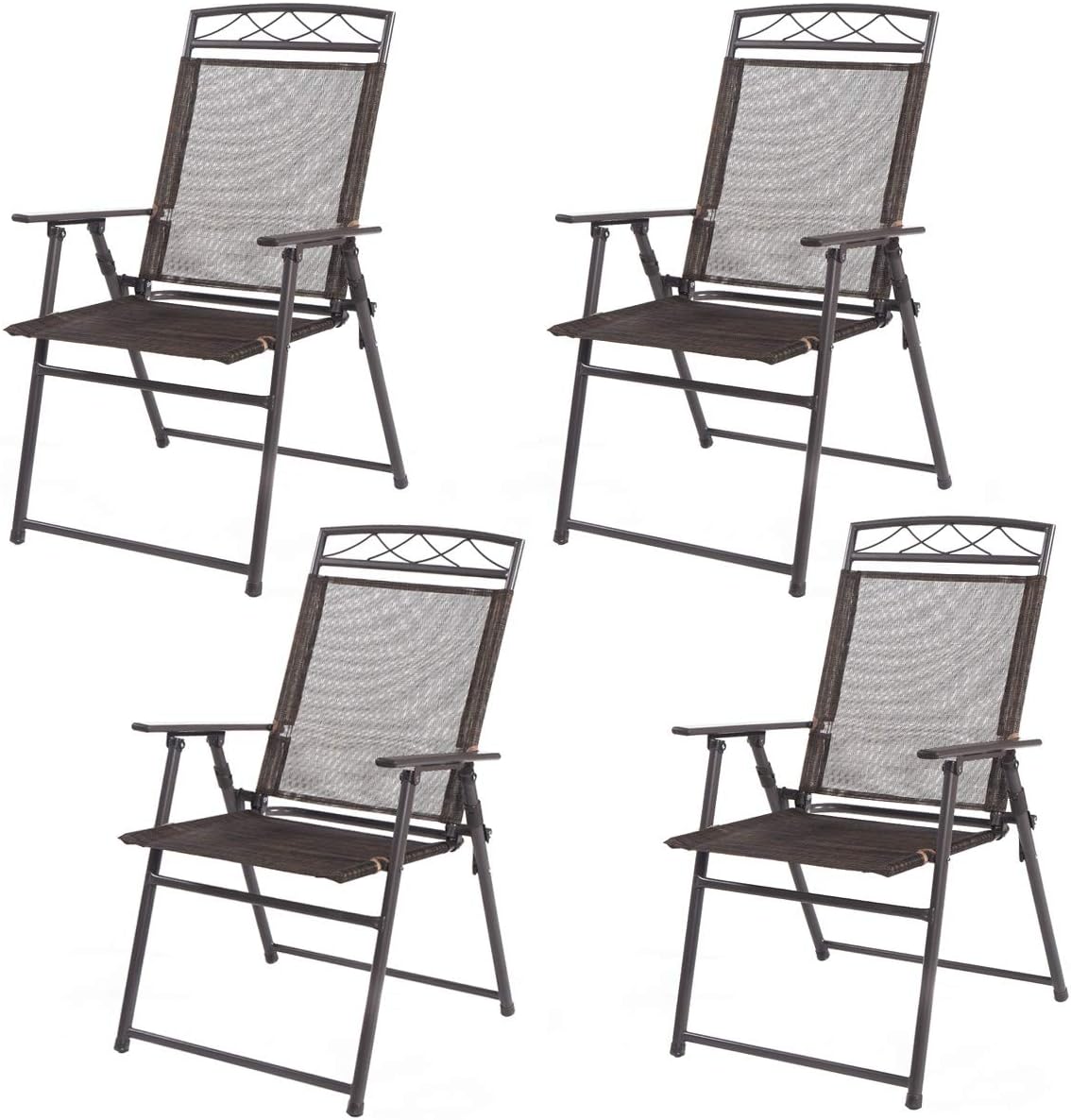 4PCS Folding Garden Chairs