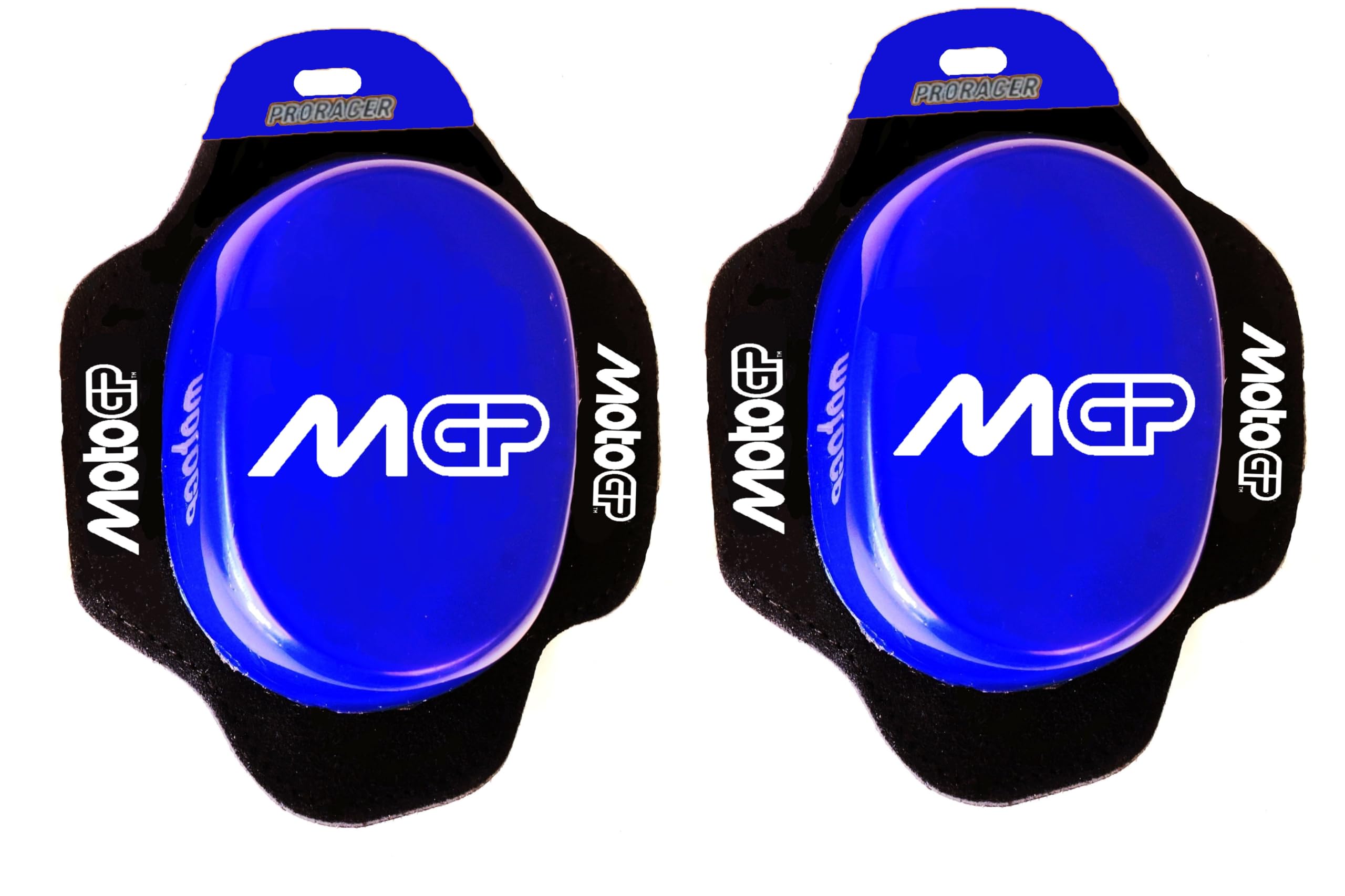 Knieschieber Motorrad Knieprotektoren Knieschleifer für Ledercombi (Blau)