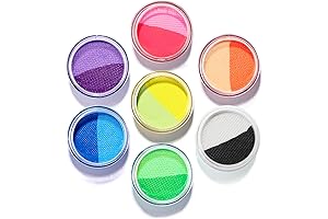 Onmay 14 Color Retro Hydra Eye & Face Paint: Water Activated Split...