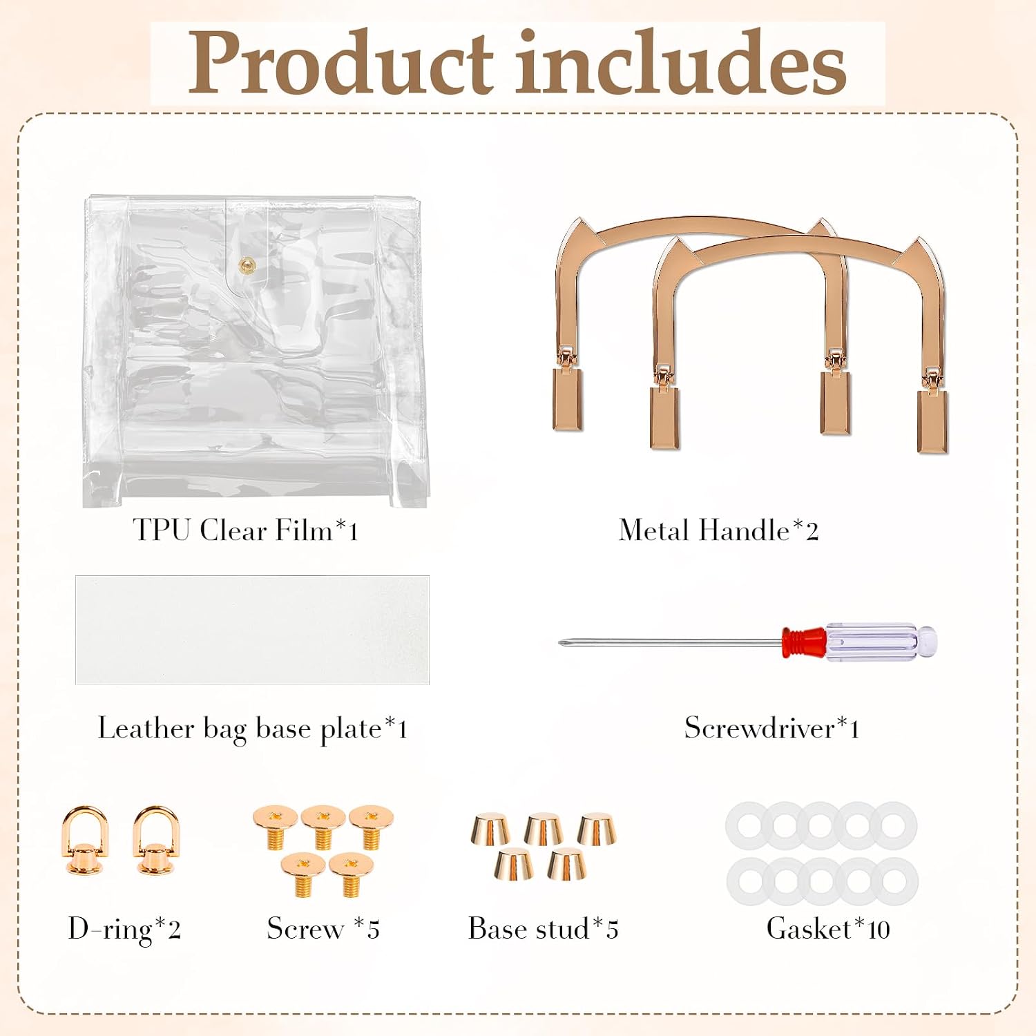 Clear TPU Tote Bag DIY Kit, Handbag Crafting Kit, Paper Bag Upcycling Kit (Best Wishes) image 3