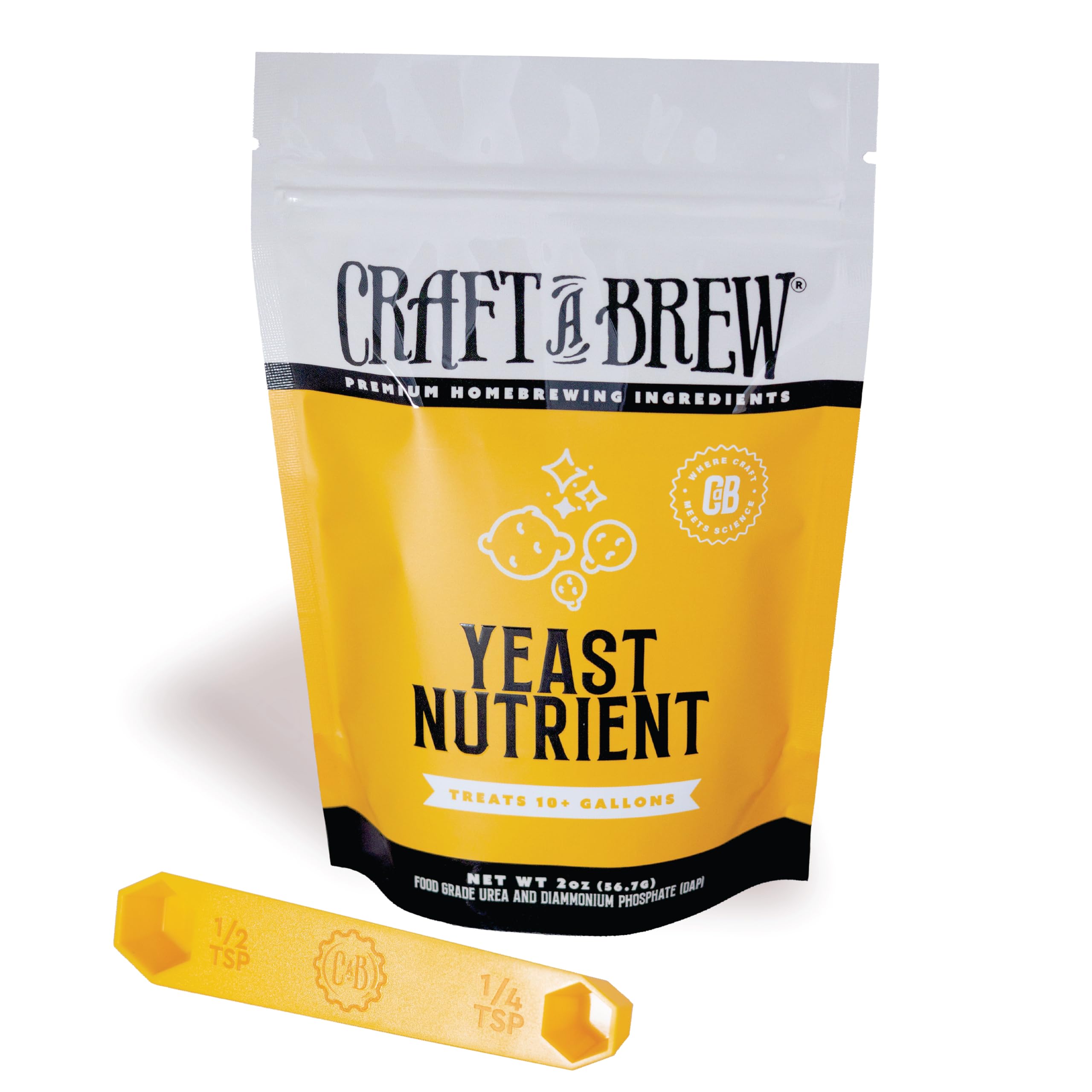Yeast Nutrient - Food Grade - For Wine Making & Beer Brewing - Creates Nutrient Rich Environment For Yeast - 2 oz Package