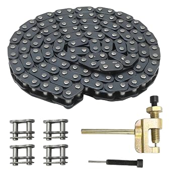 VIKKSAER 35 Chain 160 Links Chain Breaker Kit, Replacement for Coleman Mini Bike CT100U CC100X Baja DB30, Replacement for Motovox MBX10 MBX11 Predator 79cc 97cc 100cc Mega Moto