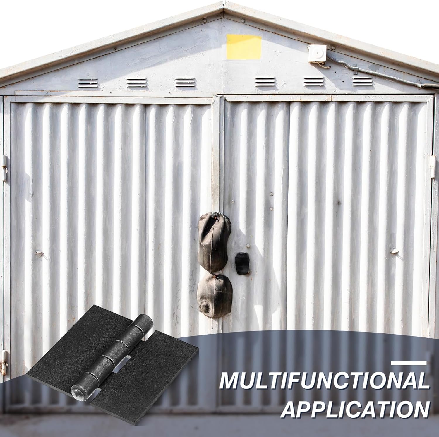 Therwen 1 Pcs Weld Hinges Heavy Duty Steel Butt Hinge Corrosion and Rust Resistant Long Lasting Trailer Gate Hinge for Heavy Gates Doors (3 Inches)