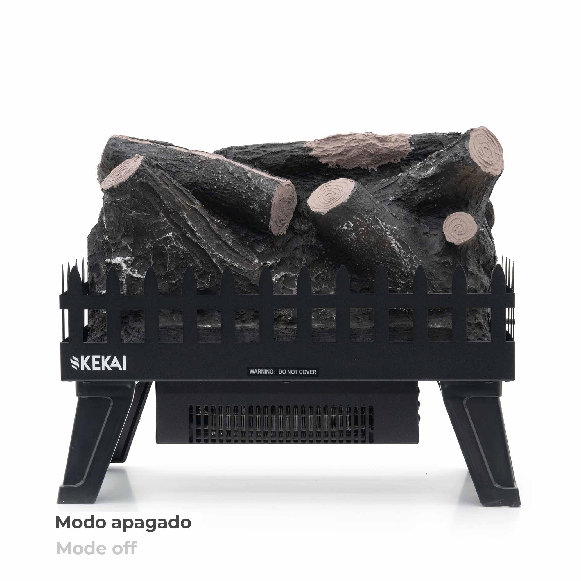 KEKAI Chimenea eléctrica Decorativa portátil Utah c/Calefactor 1950 w 47,5 x 22 x 40,36" Salud y Cuidado Personal