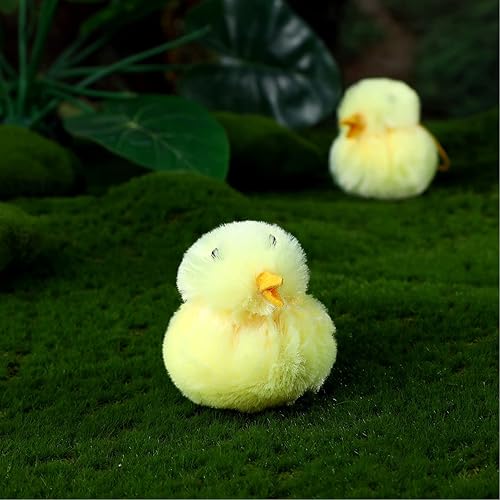 Miniatura 8 de Amosfun 11 pollitos decorativos para pollitos con nido, juguete de peluche, cesta de Navidad, sorpresa para niños