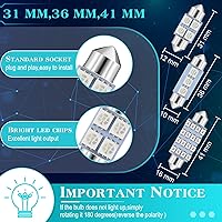 Vista 3 de Frienda Kit de bombillas LED para coche, 70 piezas, luz interior, luz de matrícula, azul
