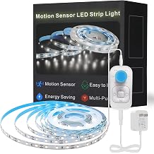 Motion Sensor Led Light Strip - Under Cabinet Lighting with Power Adapter