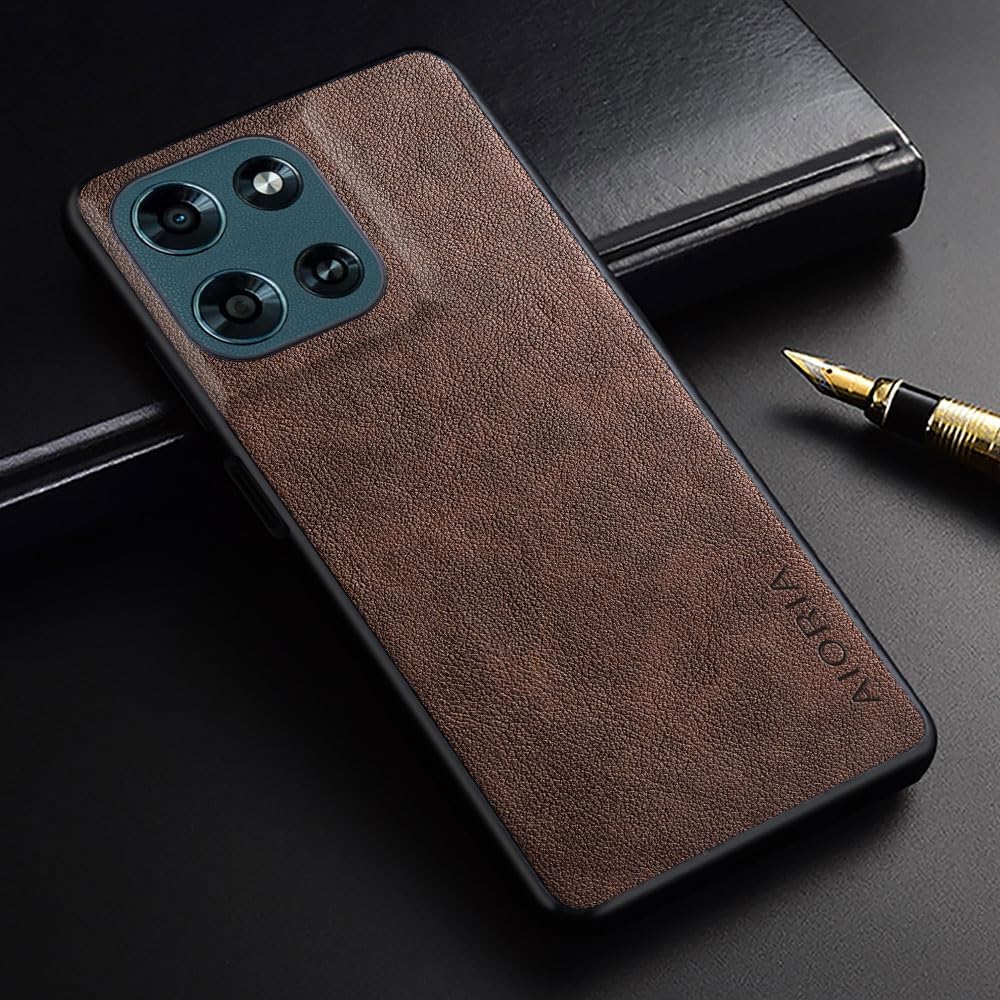 AIORIA for Motorola Moto G 2026 Case Premium Leather Cover Retro Design Full Protective Phone Case for Motorola Moto G 2026 5G (Coffee, for Moto G 2026)