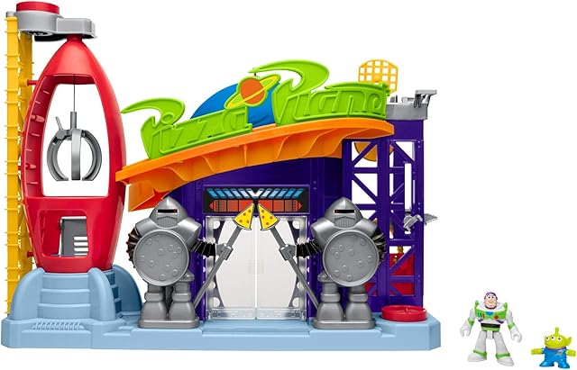 Fisher-Price Imaginext Disney Pixar Toy Story Pizza Planet Playset with Buzz Lightyear and Alien mini-figures