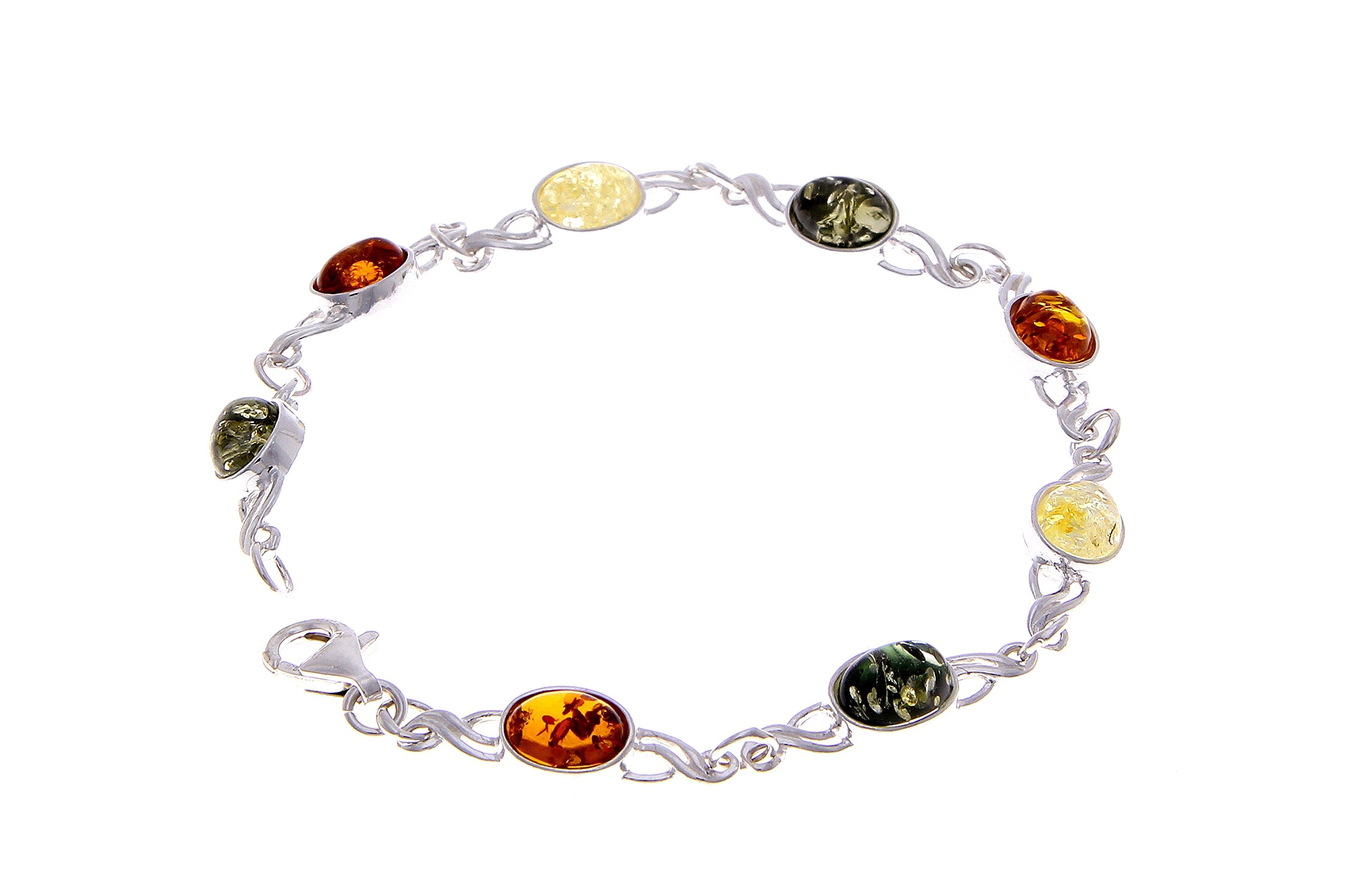 SilverAmber Damen - 925 Silber Armband mit Bernstein - 3178M